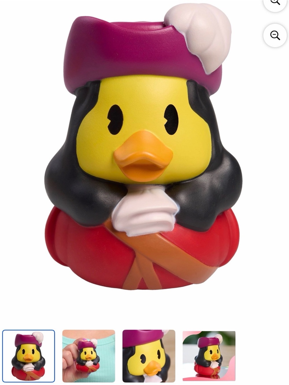 Duckalooz Disney Captain Hook From Peter Pan Small Toy Duck